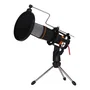Woxter Micrófono Condensador Mic Studio Black con Trípode Ajustable